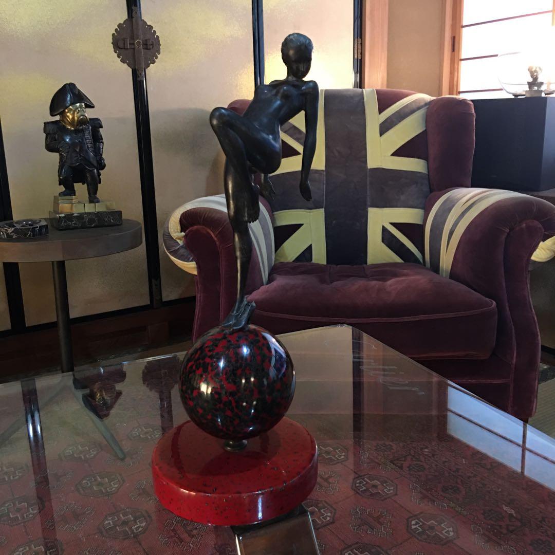 ブロンズ　アンティーク　セオドアアレキサンダー　アールデコ裸婦　女性像