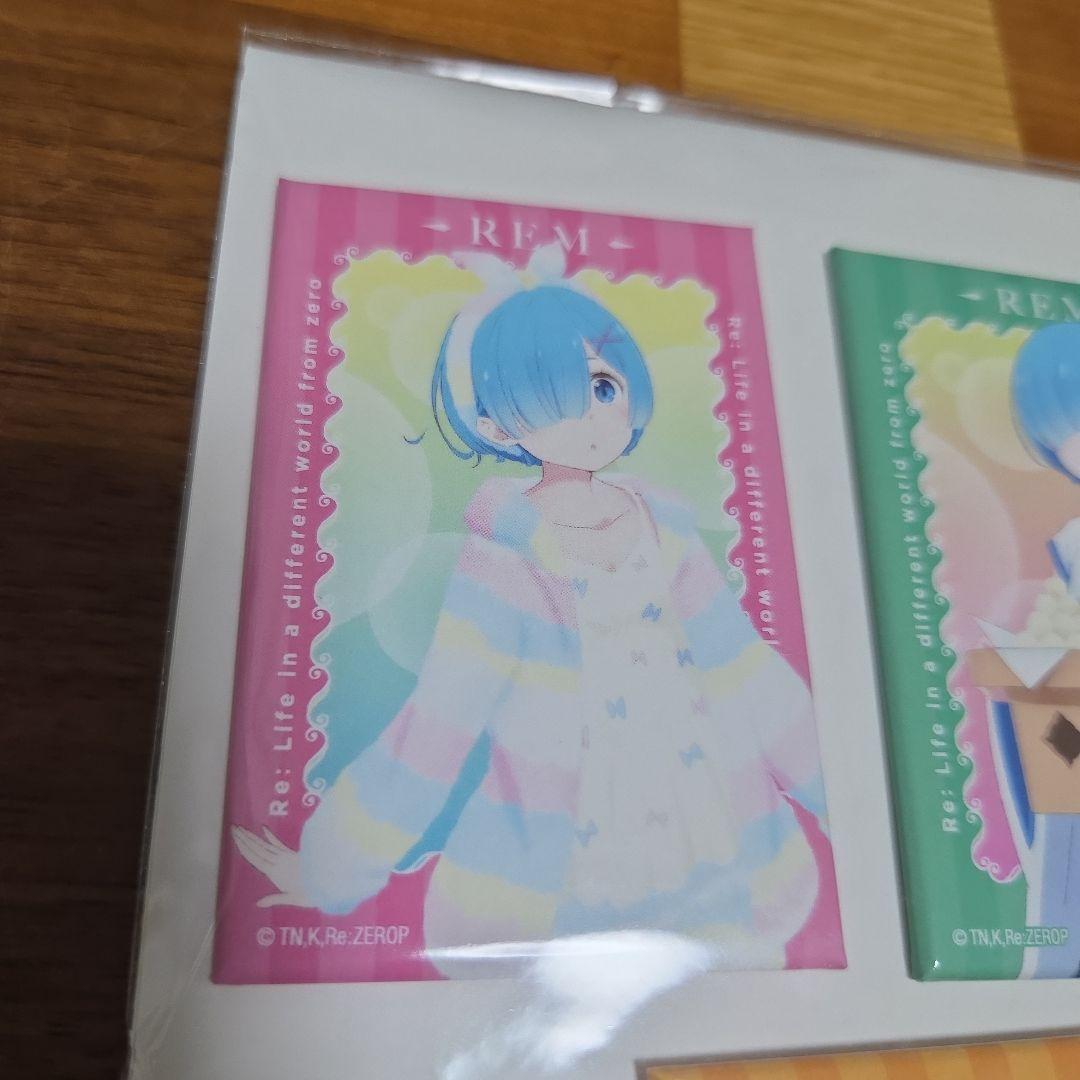 スクエア缶バッジセット Re:ゼロから始める異世界生活 Loppi・HMV限定
