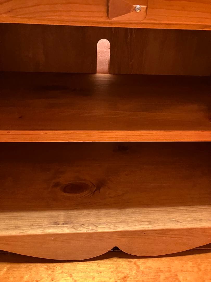 ナチュラルウッド収納ボックス ハート型