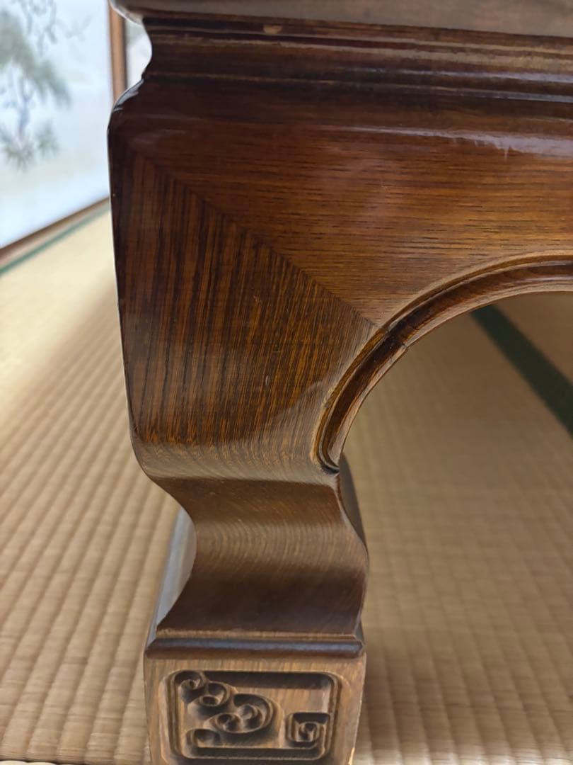 木製 茶色 長方形 座卓