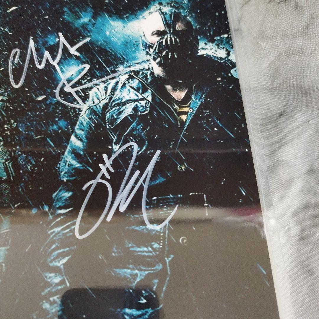 クリスチャン・ベール&トム・ハーディ&アン・ハサウェイ 直筆サイン入りフォト