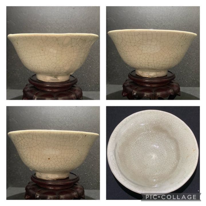 貫入の美しい 茶碗 李朝？ 茶道具