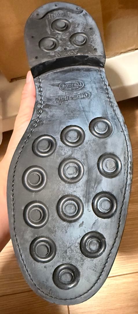 Sanders Military Derby Shoe GB 7 ブラック