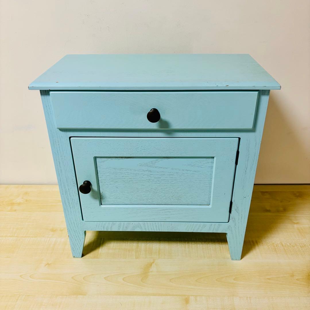 キャビネット　ビンテージ　レトロ　ポップ　棚　サイドテーブル　脇机 送料込み