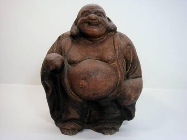 置物■古い備前焼の布袋様(江戸期)古備前 布袋さん 七福神 古民具 時代物 骨董