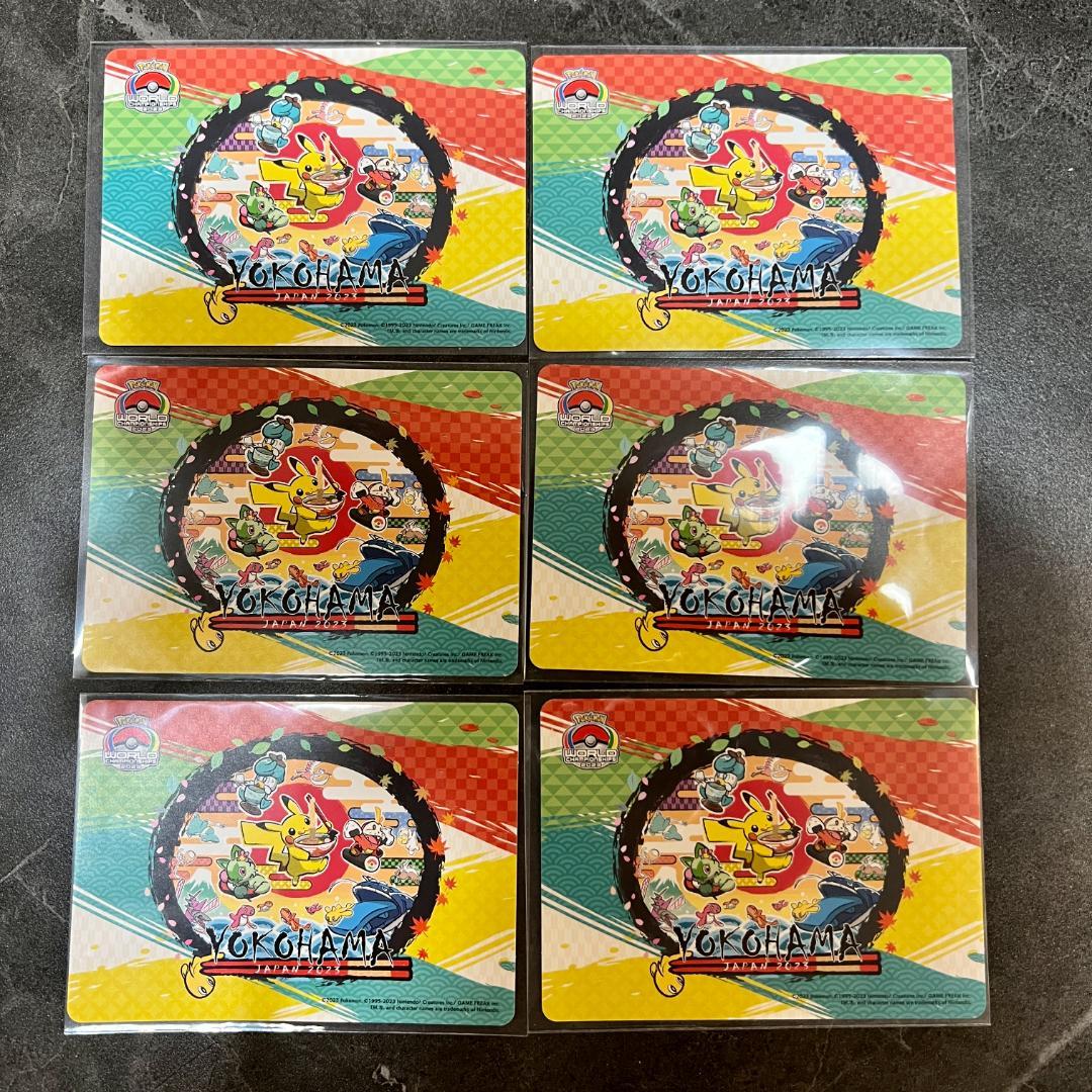 ポケモンカード　WCS ステッカー　6枚セット　世界大会　横浜