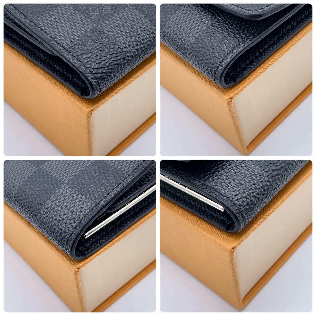 【超美品】ルイヴィトン　キーケース　グラフィット　グレー　6連