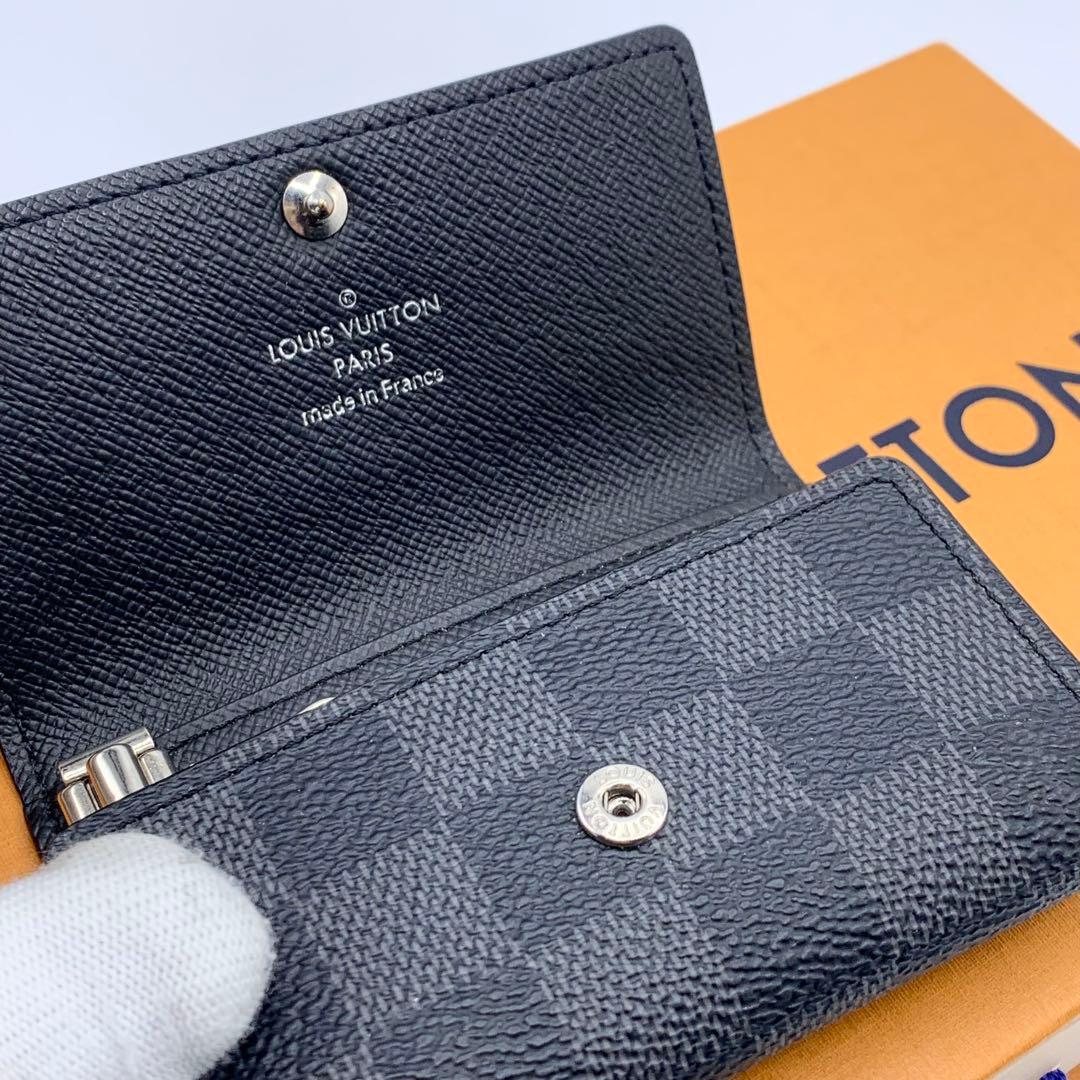 【超美品】ルイヴィトン　キーケース　グラフィット　グレー　6連