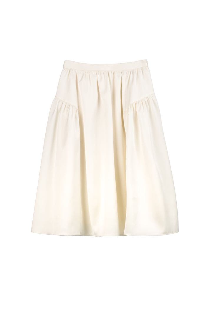 Herlipto＊satin volume midi skirt