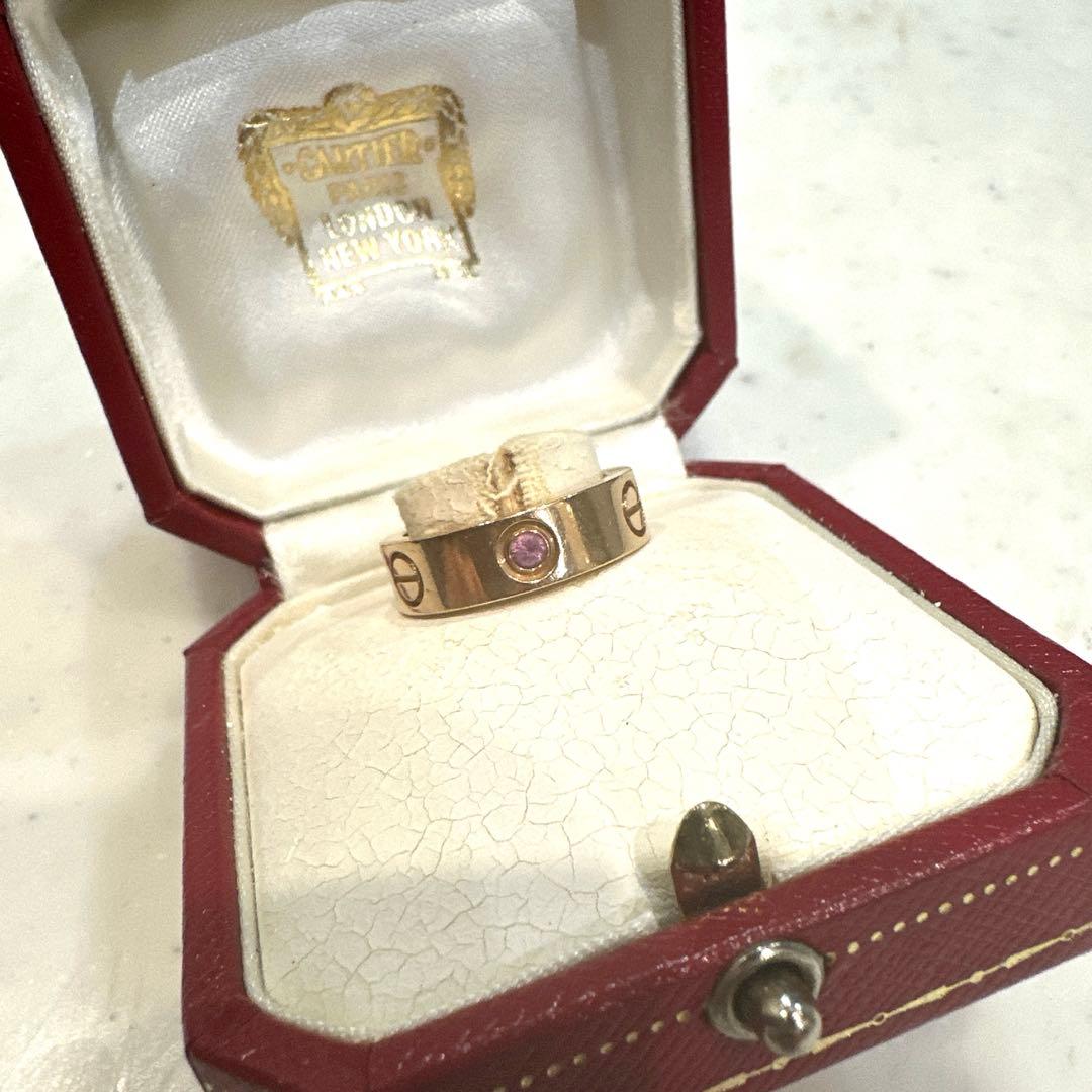 Cartier　ラブリング　11号　ピンクサファイヤ