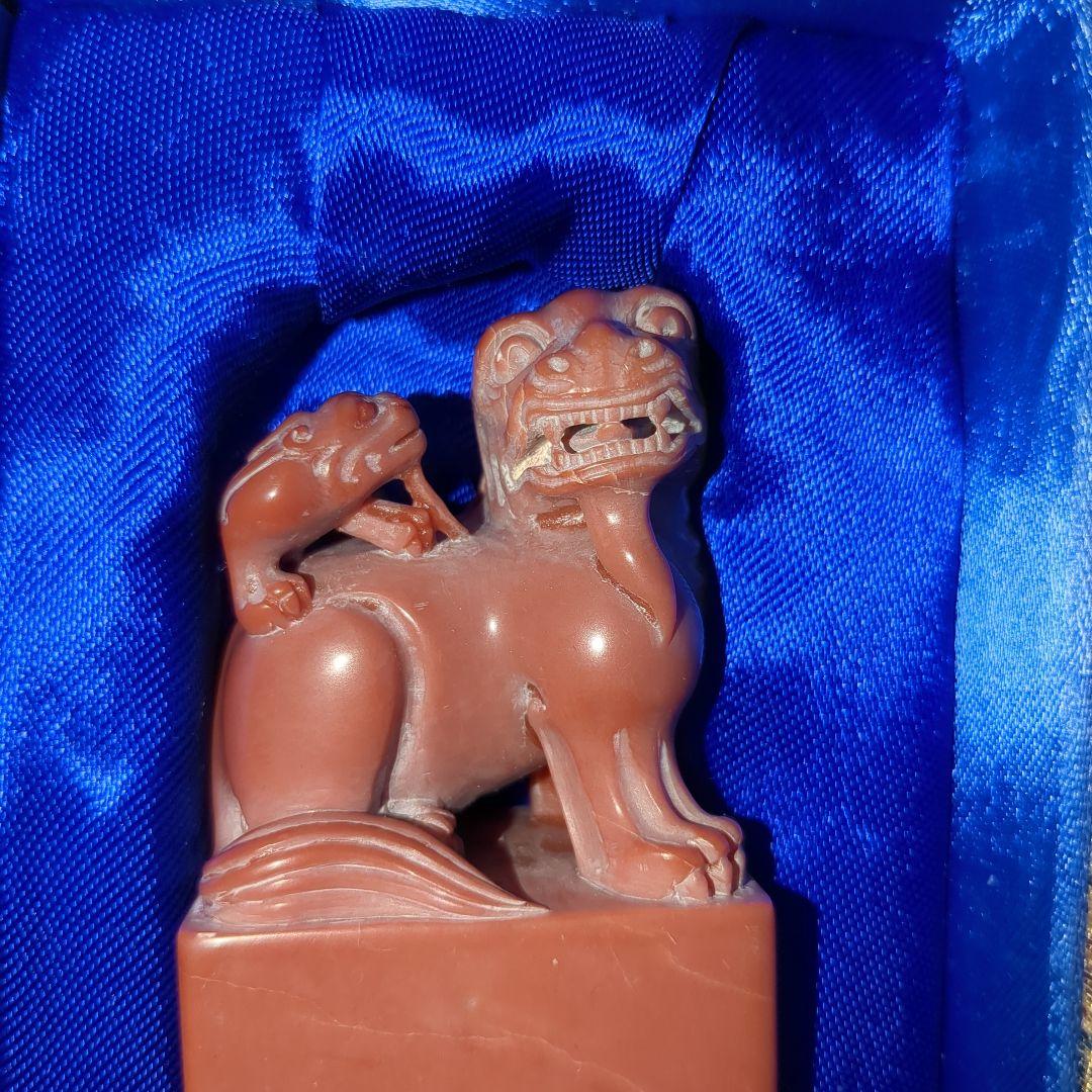 寿山石　印材　中国古美術　重量197g