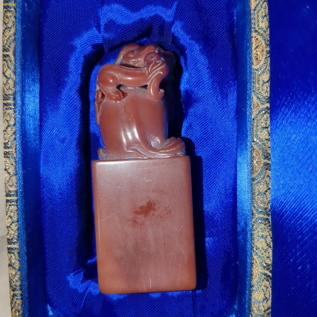 寿山石　印材　中国古美術　重量197g