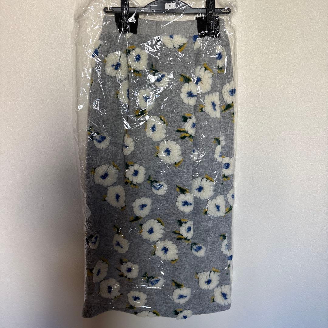 linkable フラワーメルトンスカート新品未使用