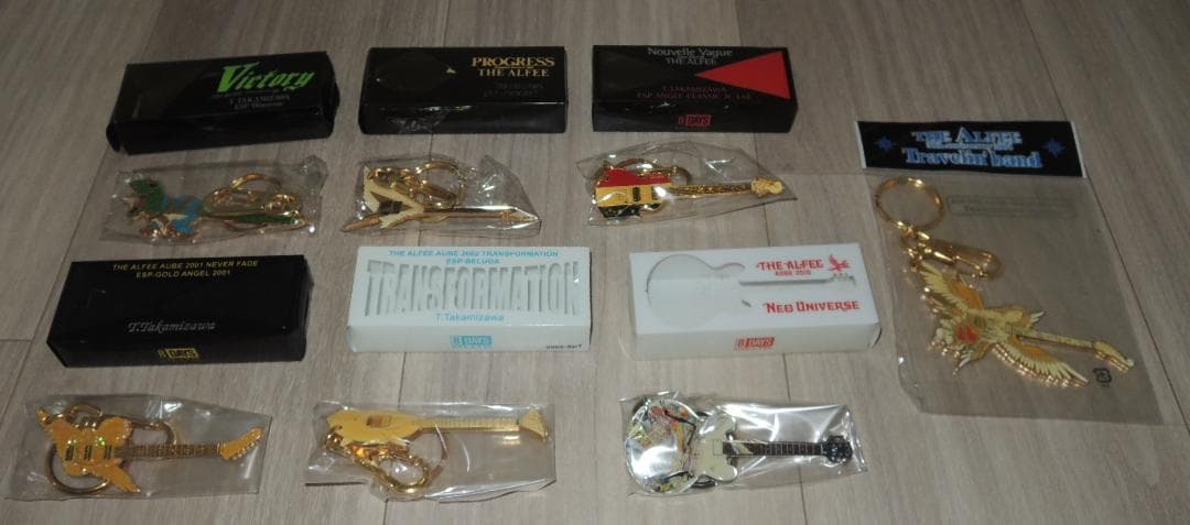 THE ALFEE 高見沢俊彦 ギターキーホルダー 7点セット