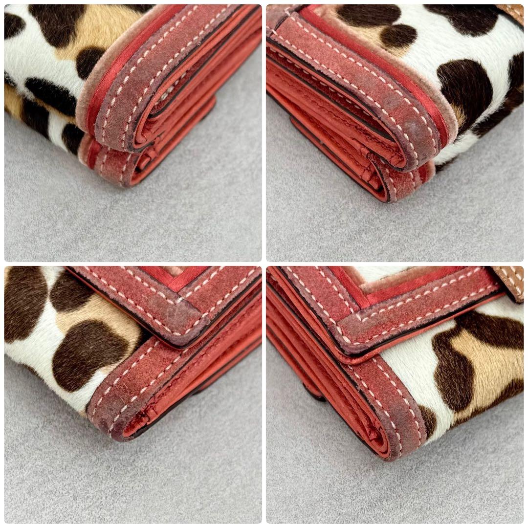 小物 Coach Soho Leopard Ponyhair Wallet