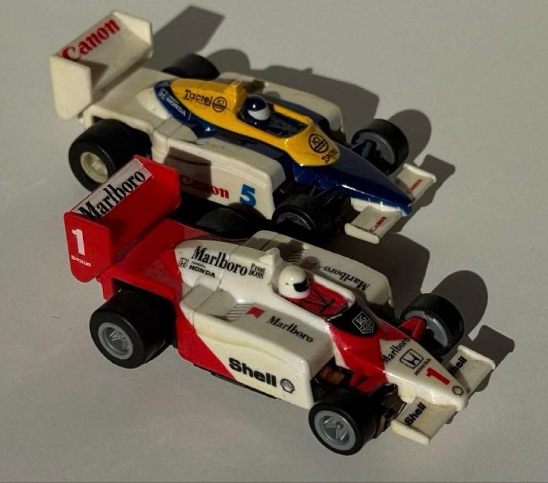 トミーのスロットカー 、マクラーレン ホンダとウィリアムズ ホンダ の2台セット