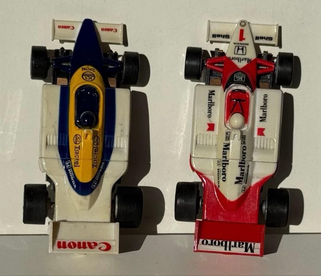 トミーのスロットカー 、マクラーレン ホンダとウィリアムズ ホンダ の2台セット