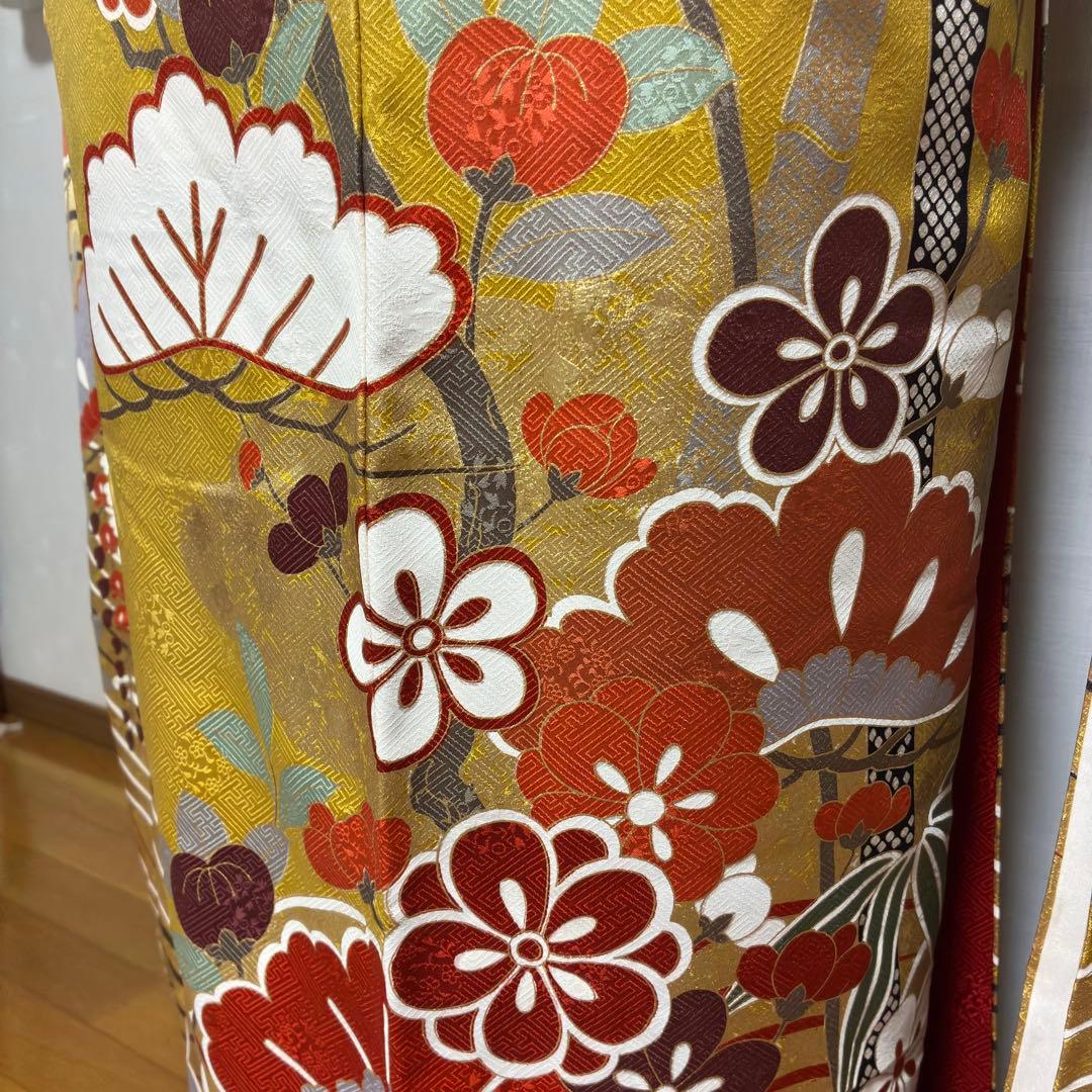 ＊ぽぽりん様＊【振袖フルセット】 豪華金彩 古典柄 藤 花柄 7点セット