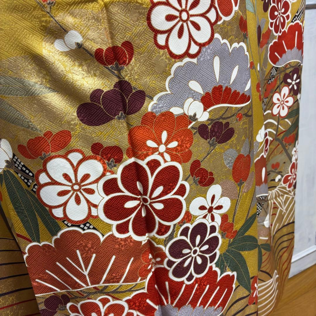 ＊ぽぽりん様＊【振袖フルセット】 豪華金彩 古典柄 藤 花柄 7点セット