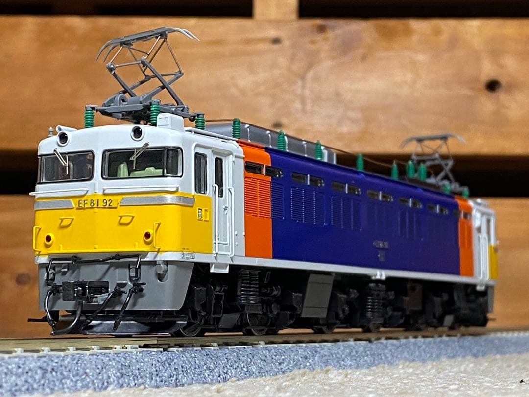 中古現状品　TOMIX EF8192 カシオペア色　電気機関車 HOゲージ