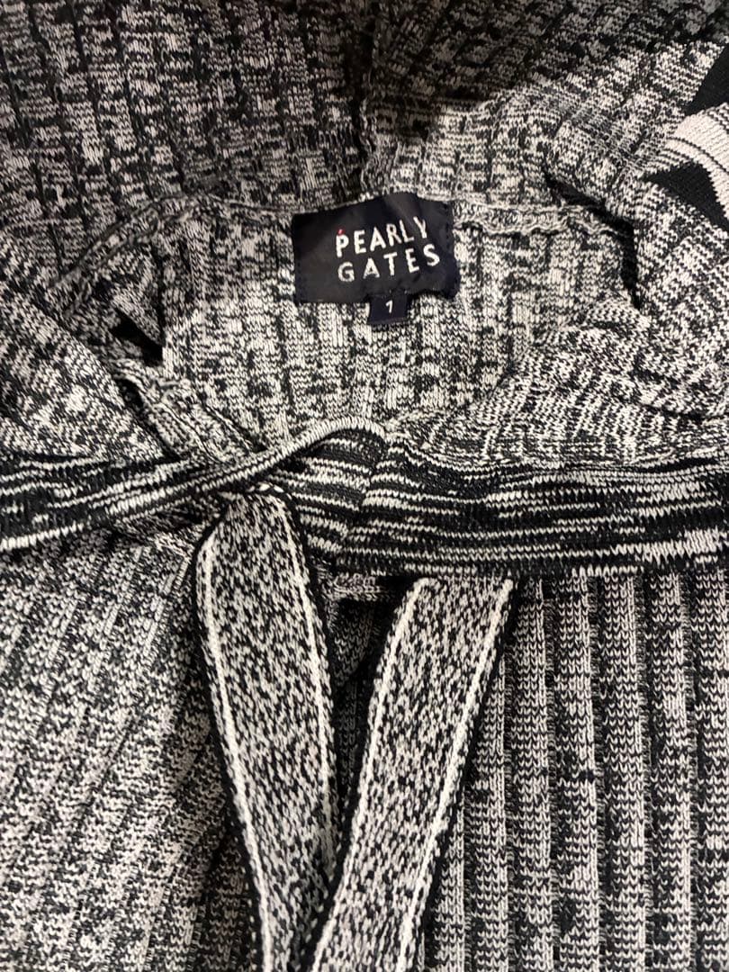 美品✨️ PEARLY GATES ワンピース グレー サイズM ポリニット