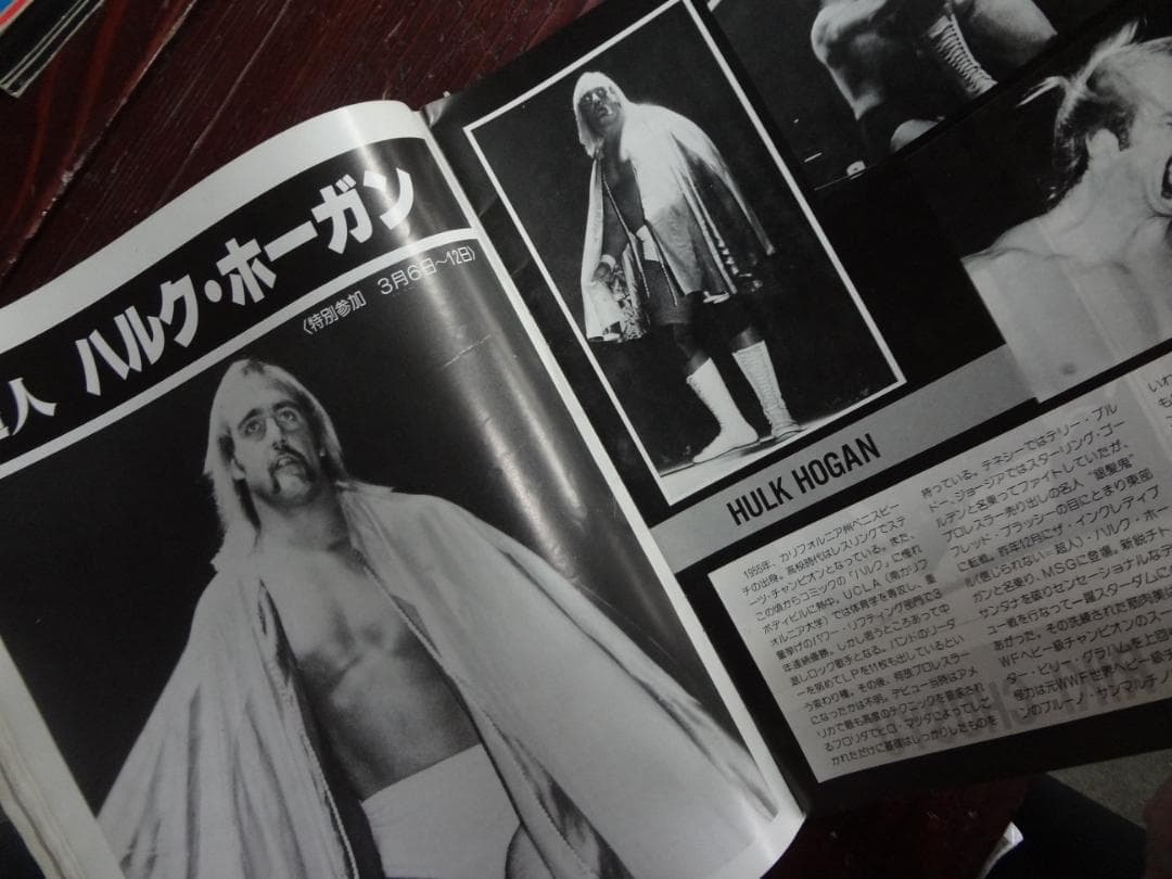 新日本プロレス 81WWFビッグ・ファイト・シリーズパンフ●サイン入り