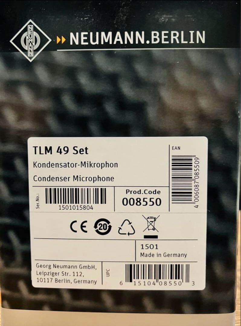 NEUMANN TLM 49 コンデンサーマイク 美品