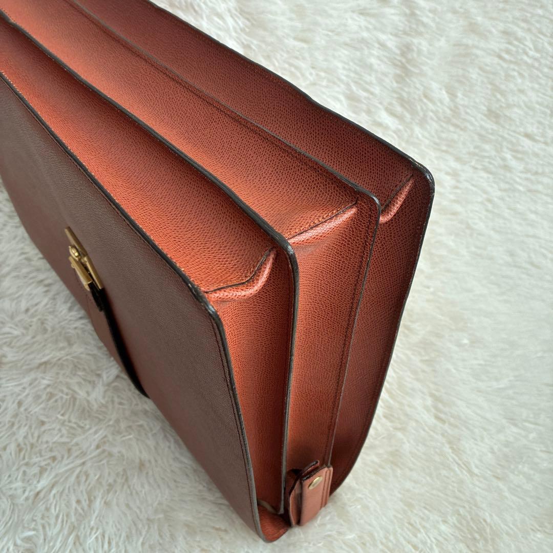 【極美品・鍵付】ルタヌア LE TANNEUR ダレスバッグ ビジネス A4収納