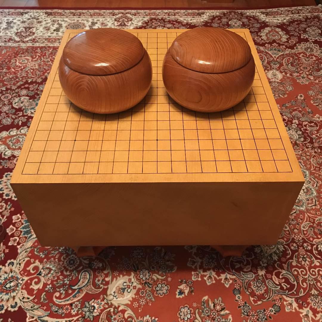 新榧6寸盤碁石セット