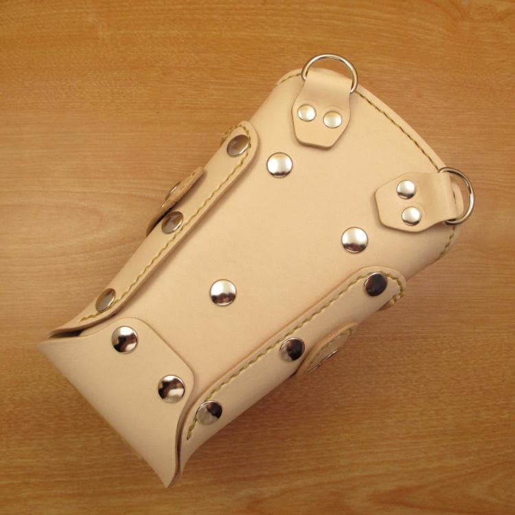 ☆特別価格☆　ヌメ革ナチュラル　６丁差し　 シザーケース　SCY-61/NA5