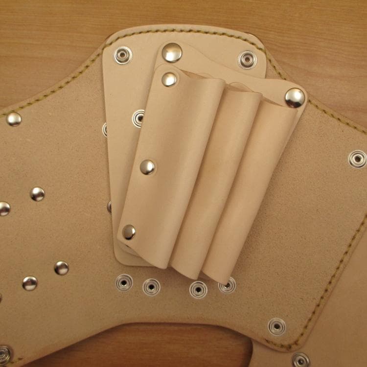 ☆特別価格☆　ヌメ革ナチュラル　６丁差し　 シザーケース　SCY-61/NA5