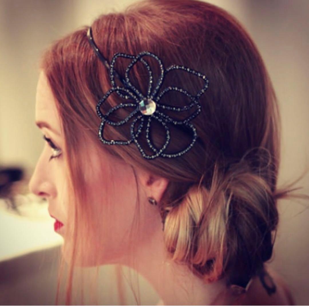 アレクサンドルドゥパリ バタフライデザインカチューシャ　【保管袋付】