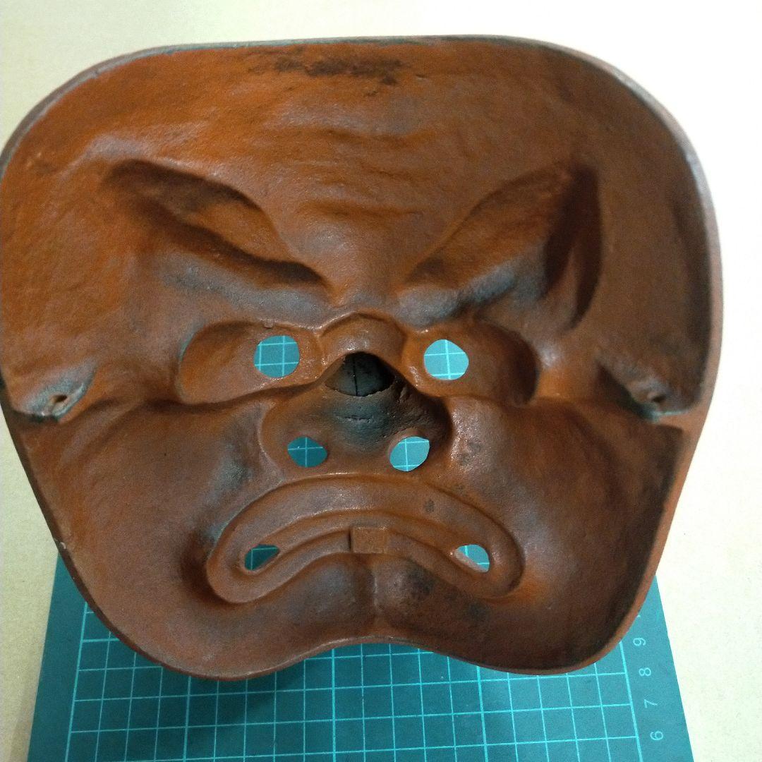 天狗　お面　鉄製