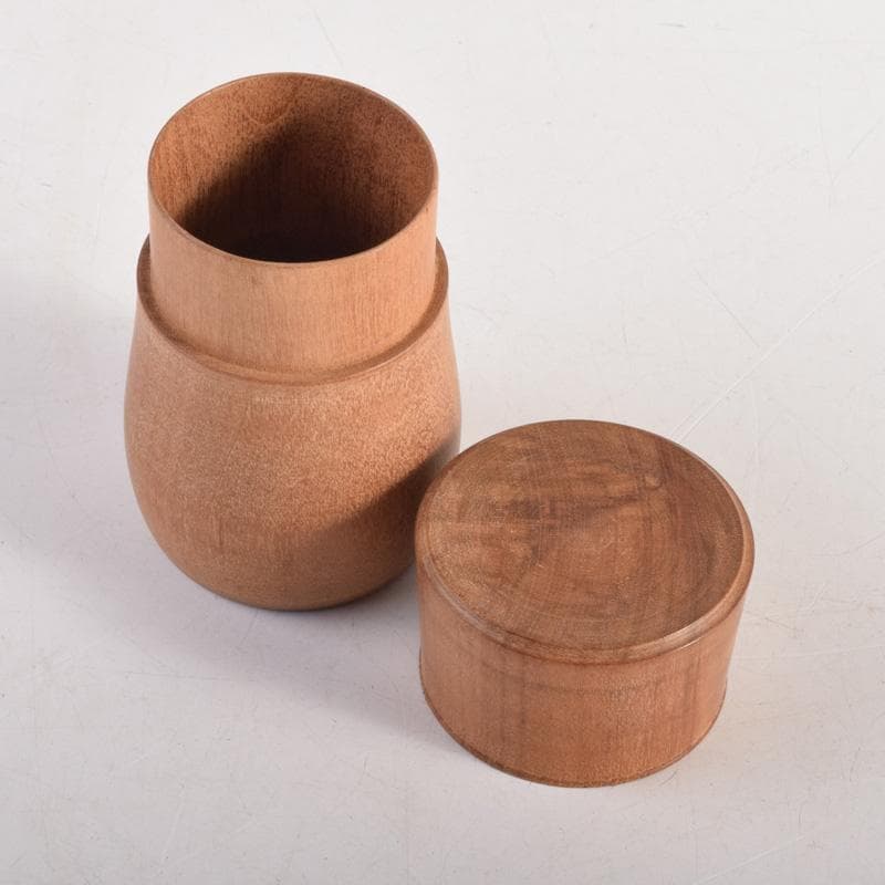 茶道具　天然木　中次　棗　在銘　書付共箱　C　8301