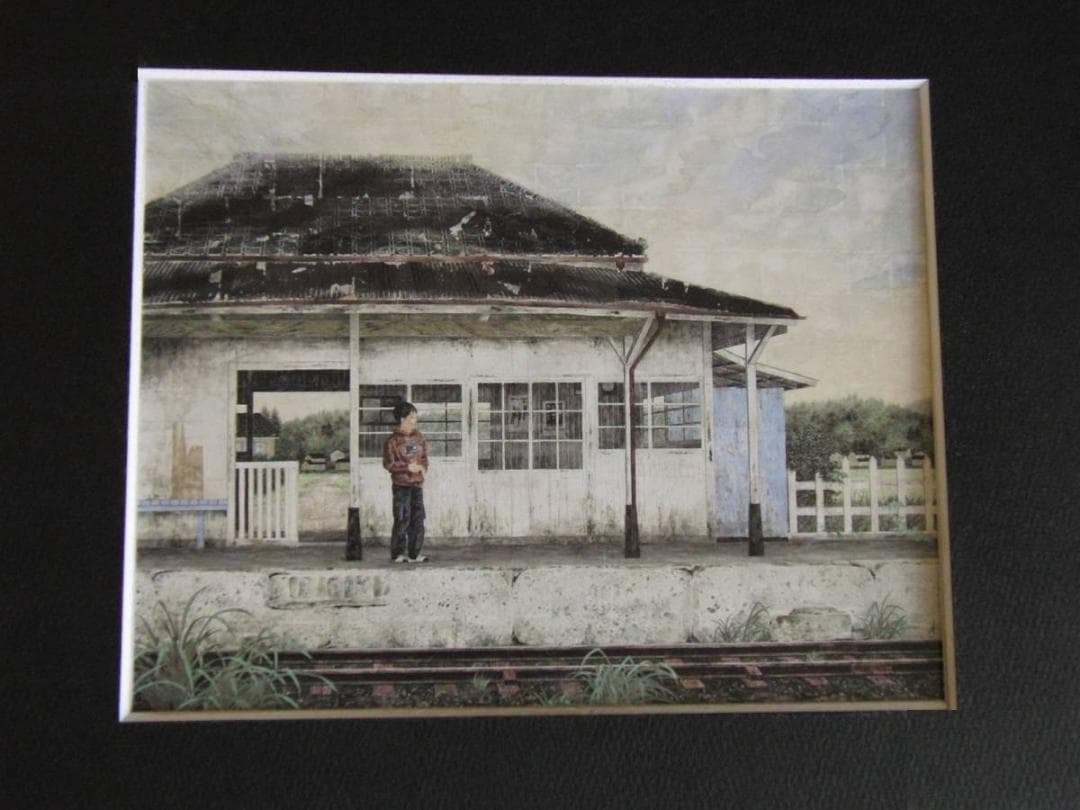 赤田美砂緒、【心の羽根】、希少な額装用画集より、新品額装付、状態良好