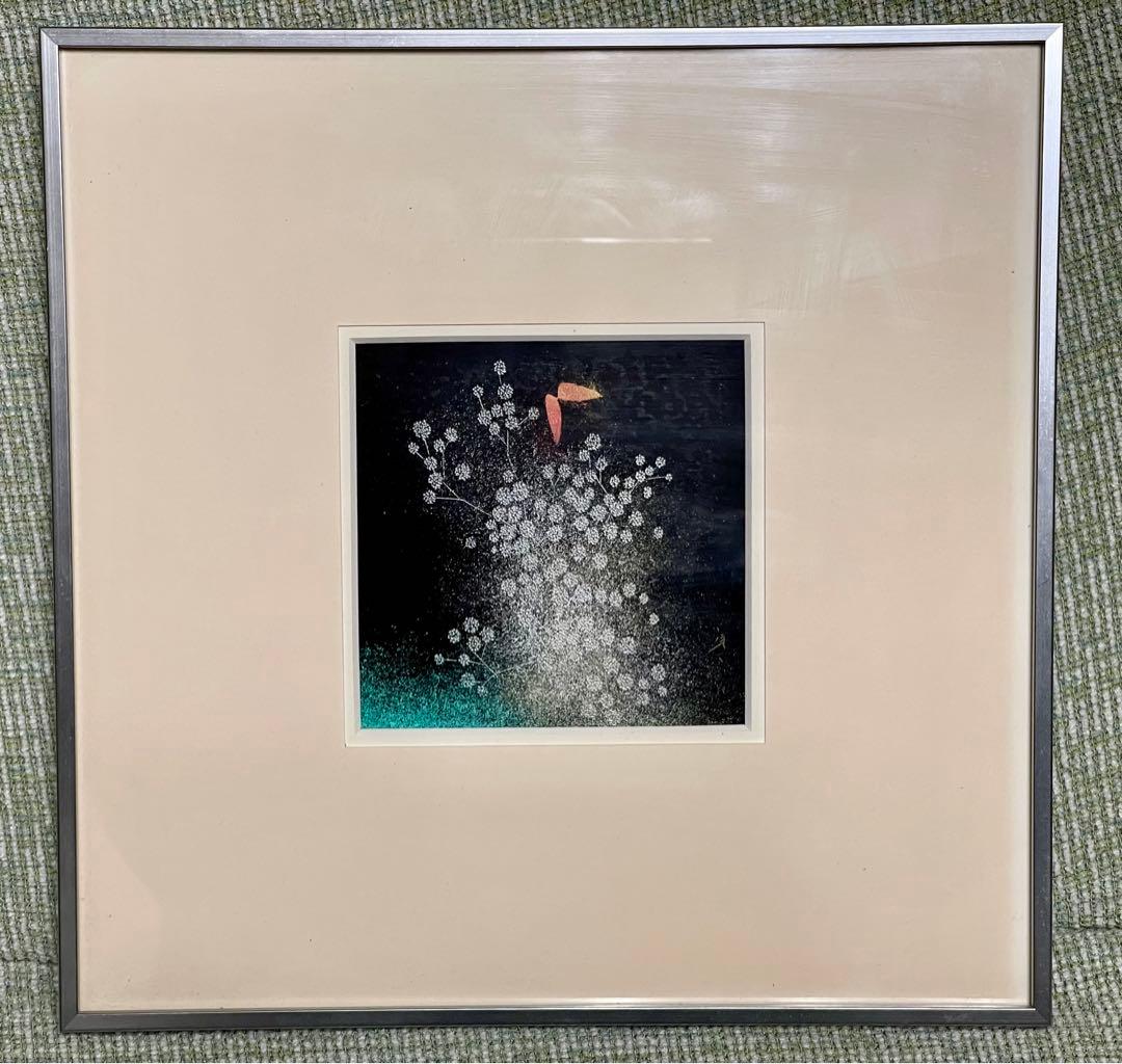 輪島塗 作品(額装) 角 康二先生作品　ミニ色紙サイズ