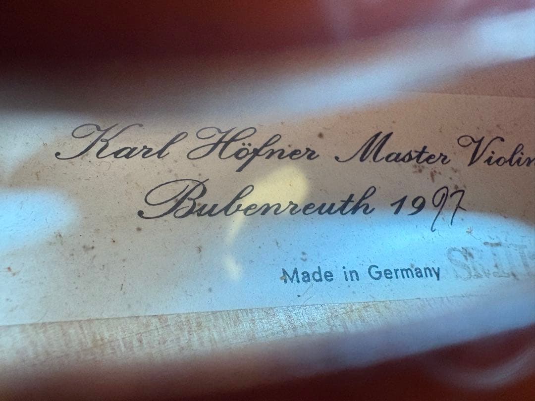 バイオリン　Karl Hofner　4/4 　SR-III ドイツ製