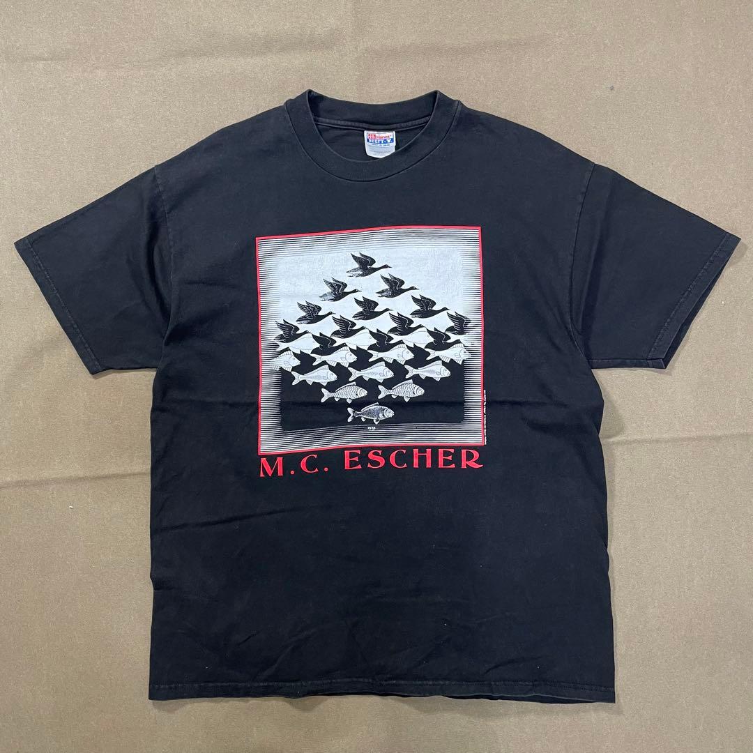 90s エッシャー アートt tシャツ ビンテージ アメリカ製 usa old