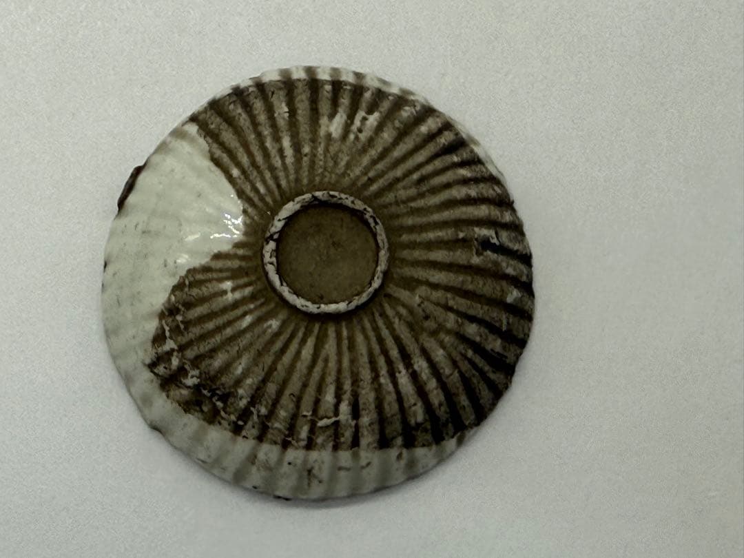 江戸時代　紅皿　貝型　白磁② 古民具　送料込み251012