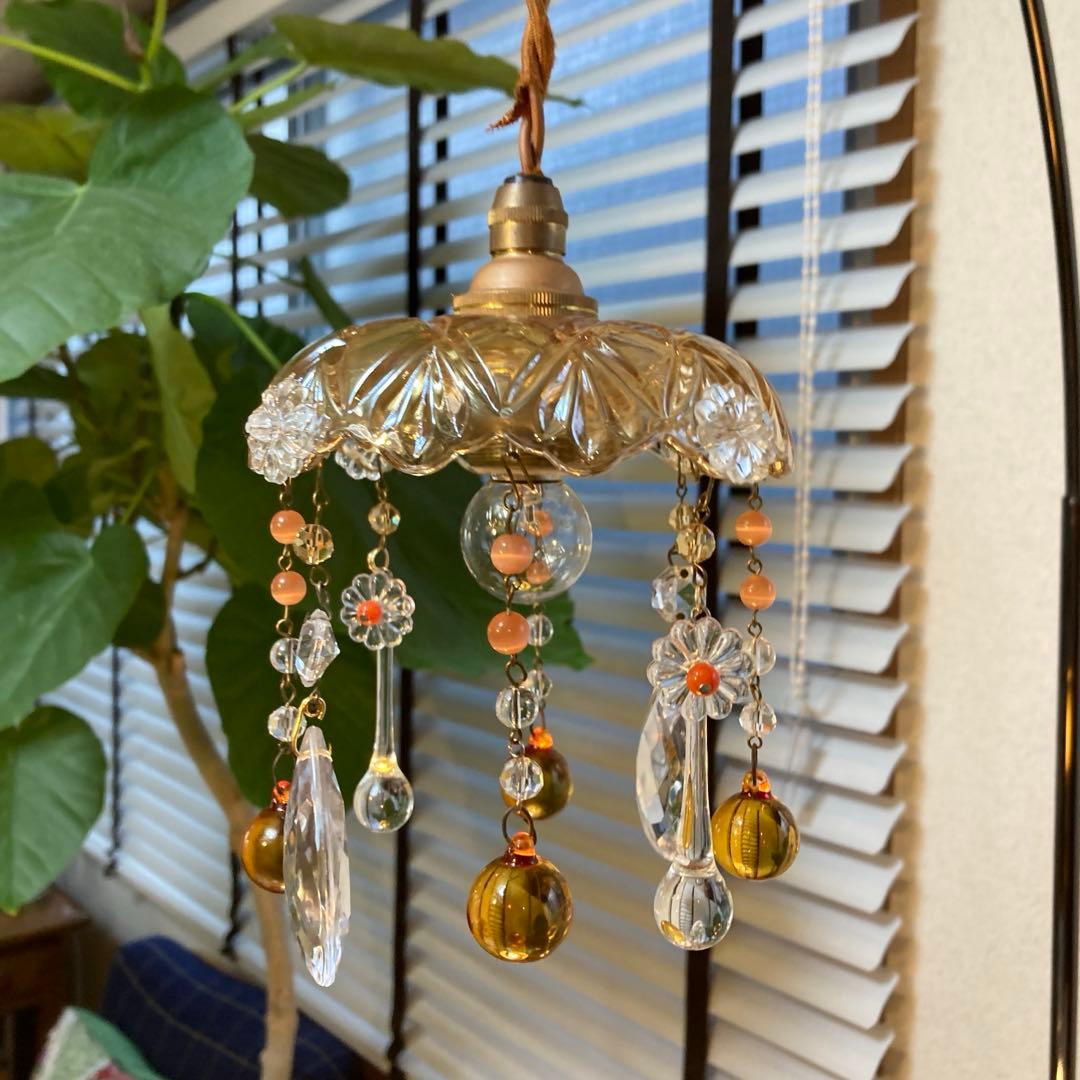 ミニシャンデリア（winter）1920年　フランスアンティーク　ランプ