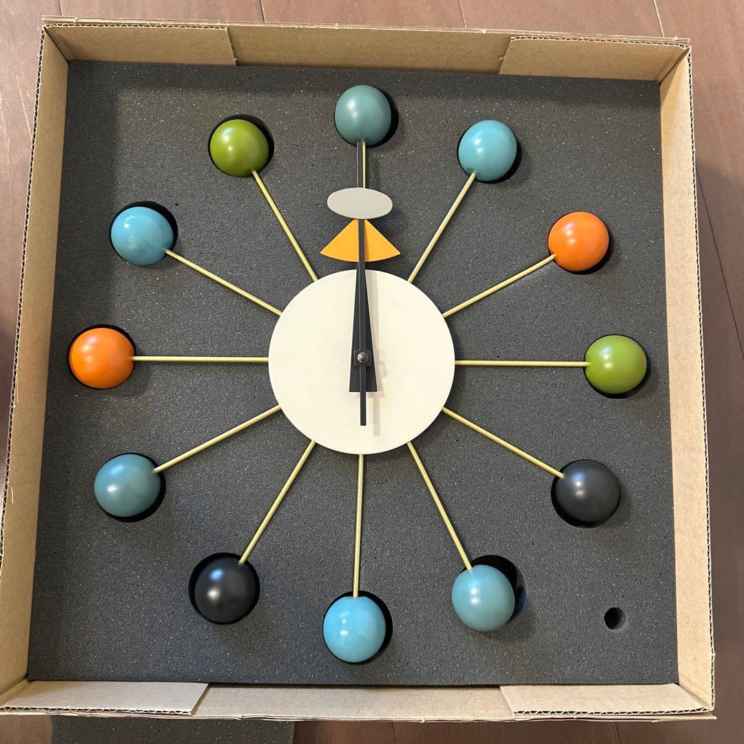 【要修理】ジョージネルソンボールクロック　マルチ　vitra.