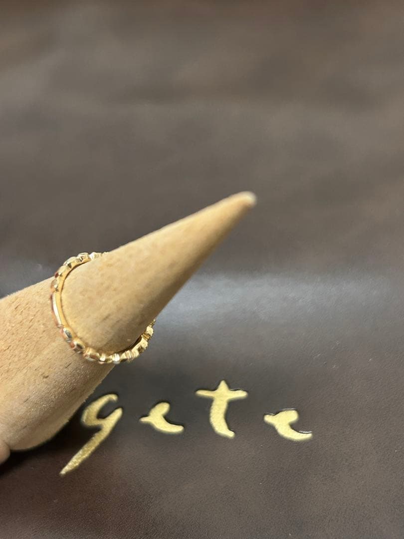 アガット agete K10 フリルダイヤピンキー #1