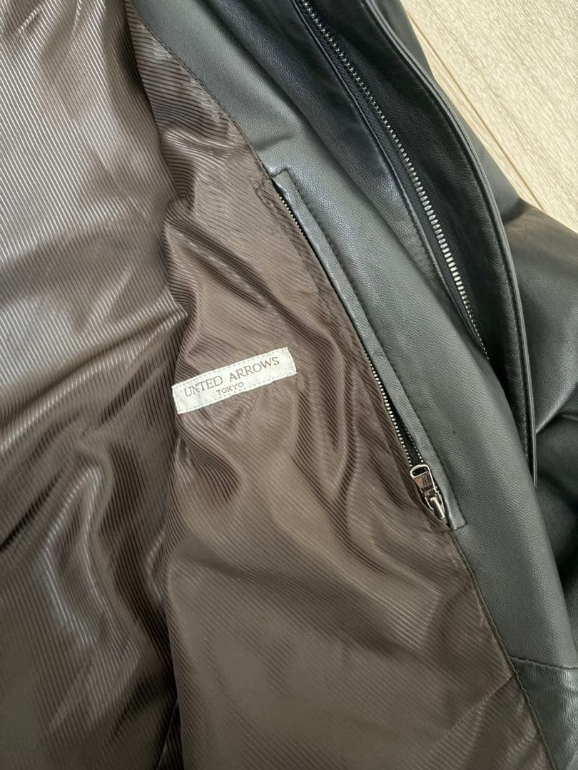 ジャケット・アウター UNITED ARROWS sheepskin leather jacket L