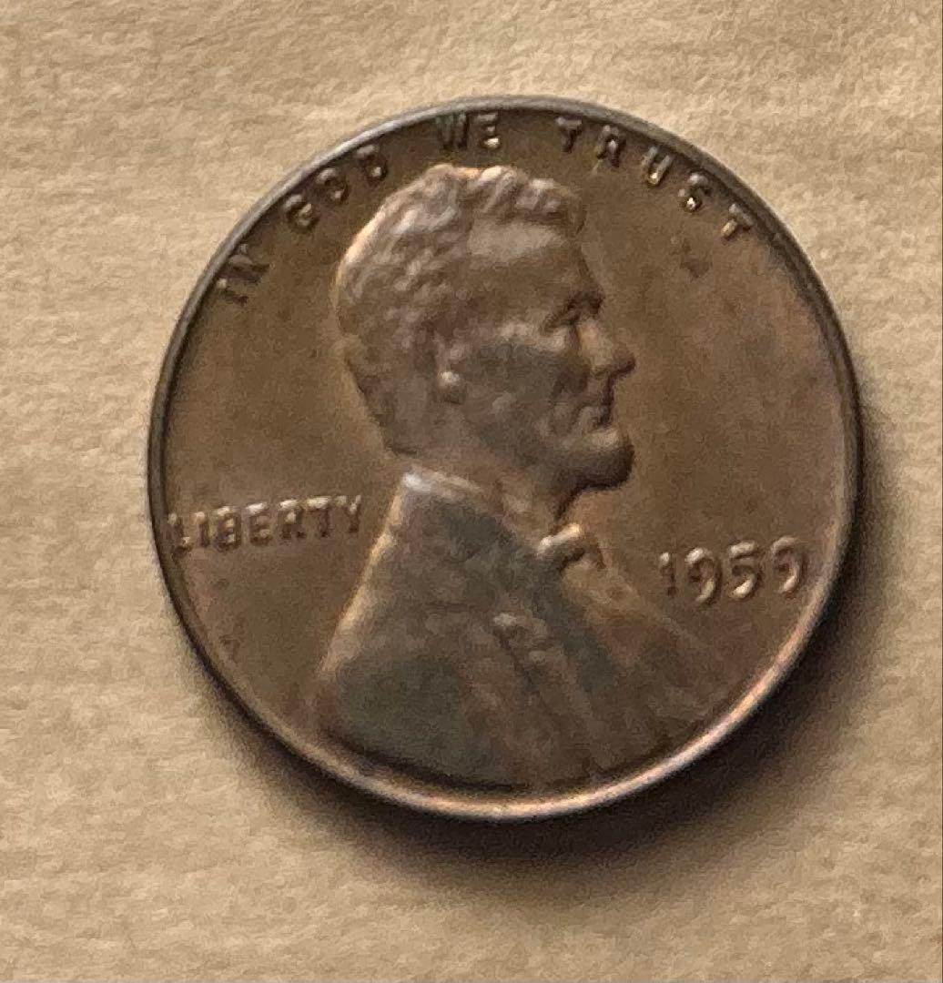 希少☆1959年 リンカーン 刻印エラー\"L\" & ミントマークなし