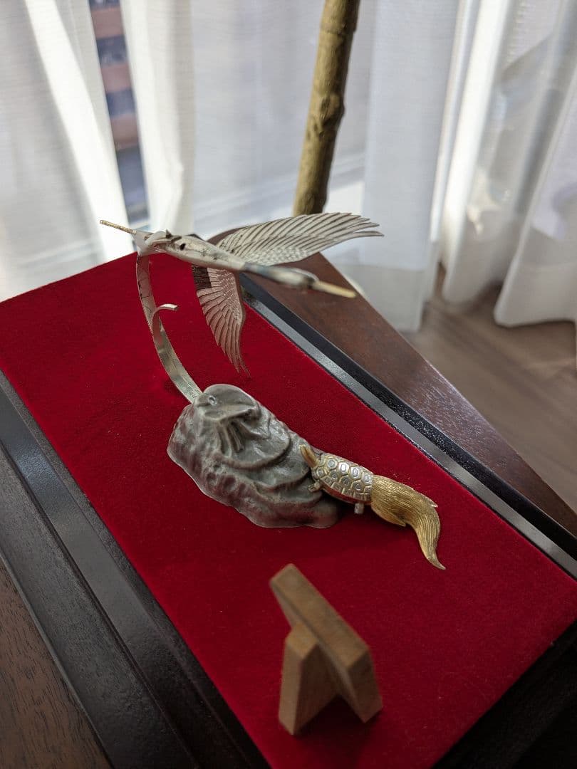 武比古　純銀製　鶴3.5号　訳あり保管品