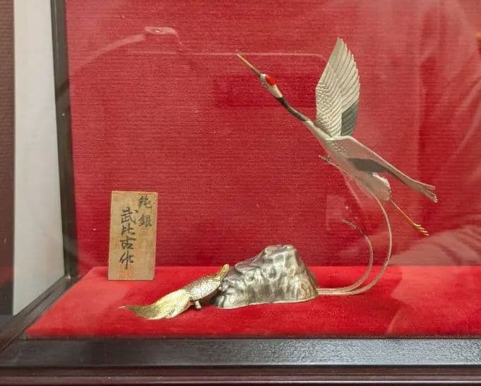 武比古　純銀製　鶴3.5号　訳あり保管品