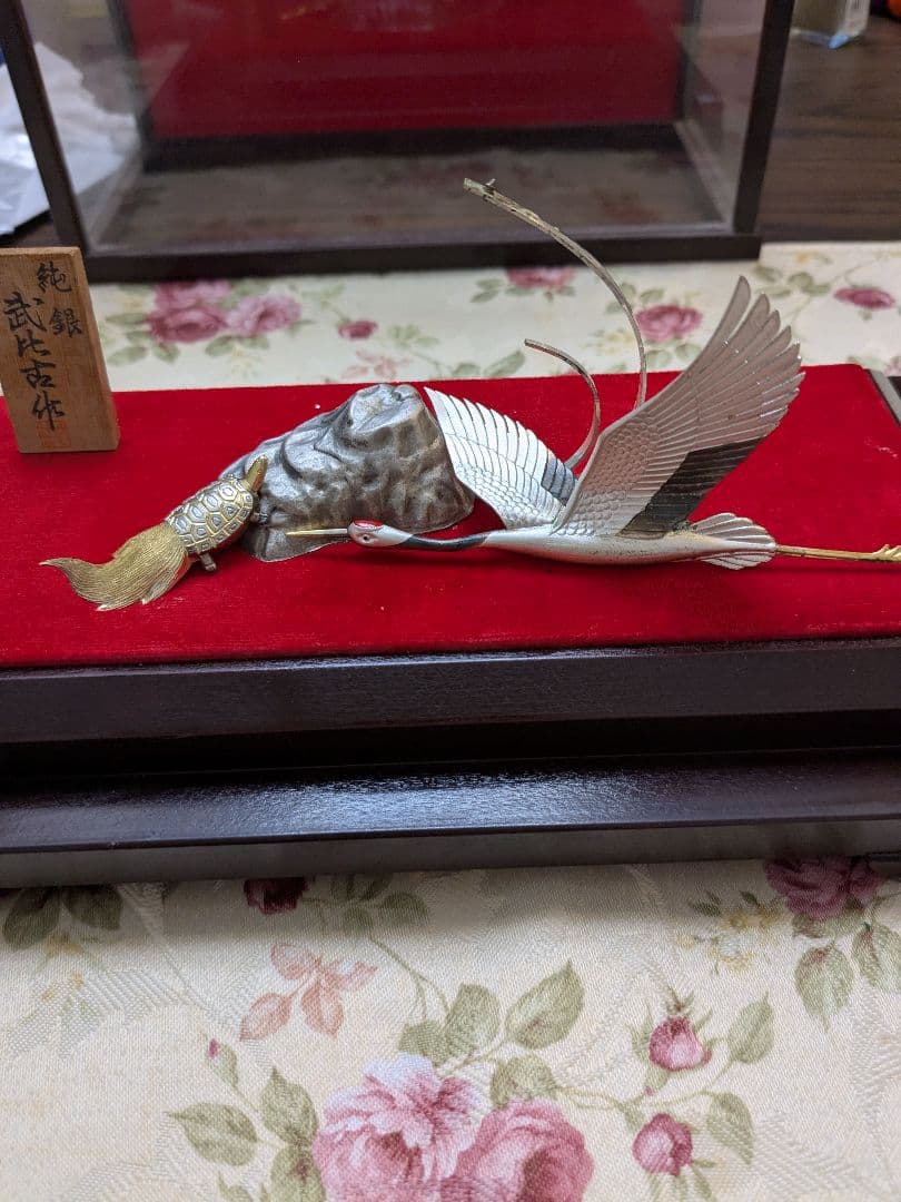 武比古　純銀製　鶴3.5号　訳あり保管品