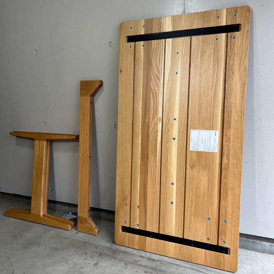 K*★無印 木製リビングダイニングテーブル・オーク材