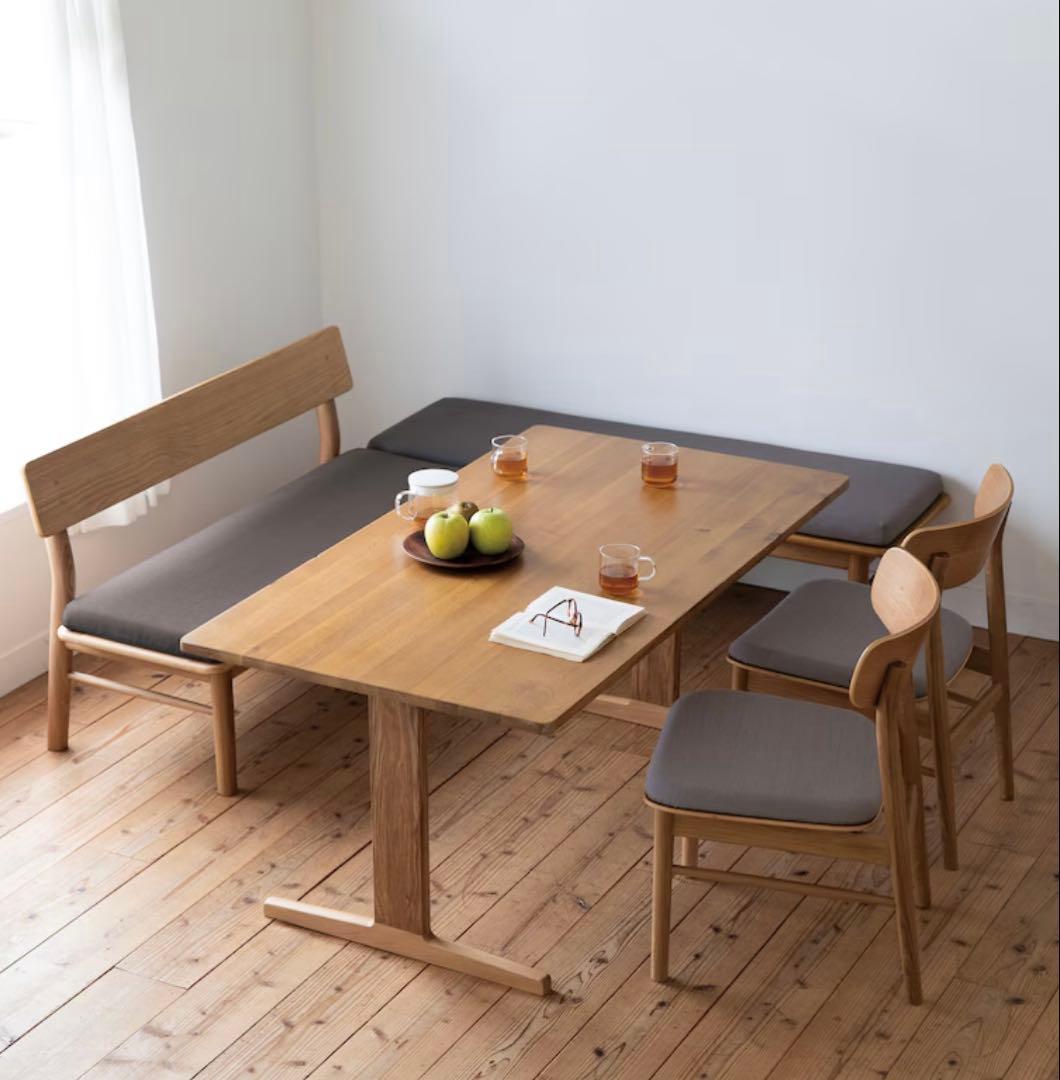 K*★無印 木製リビングダイニングテーブル・オーク材