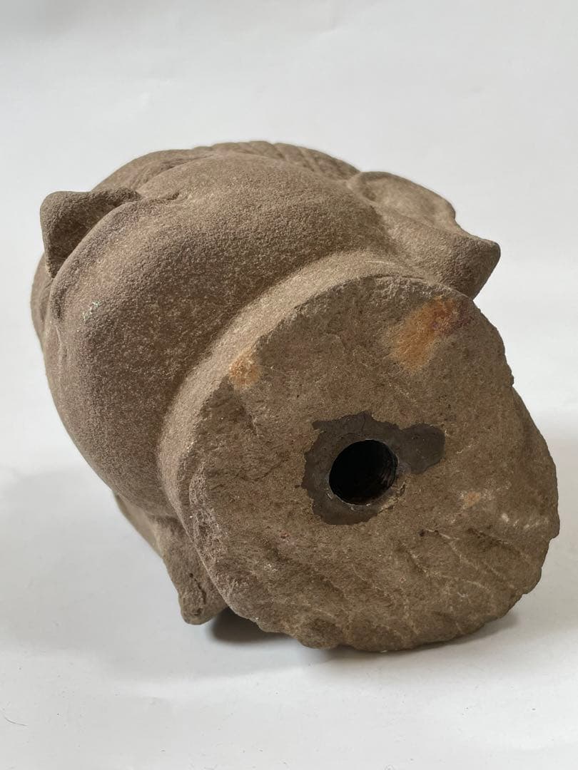 骨董　アンティーク　クメール　仏頭　ブッダ　Buddha head 仏像　石仏